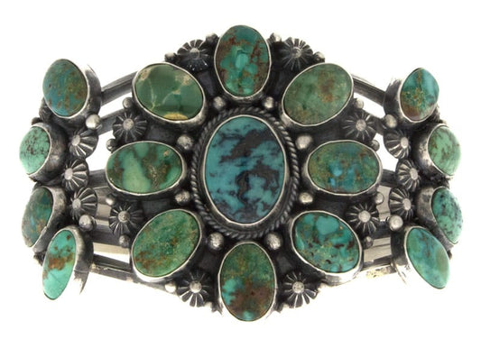 Natural Nevada Turquoise Cluster Bracelet