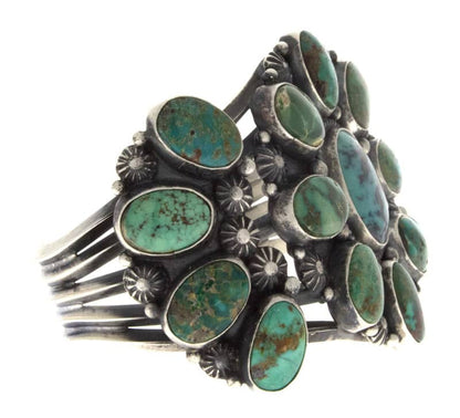 Natural Nevada Turquoise Cluster Bracelet