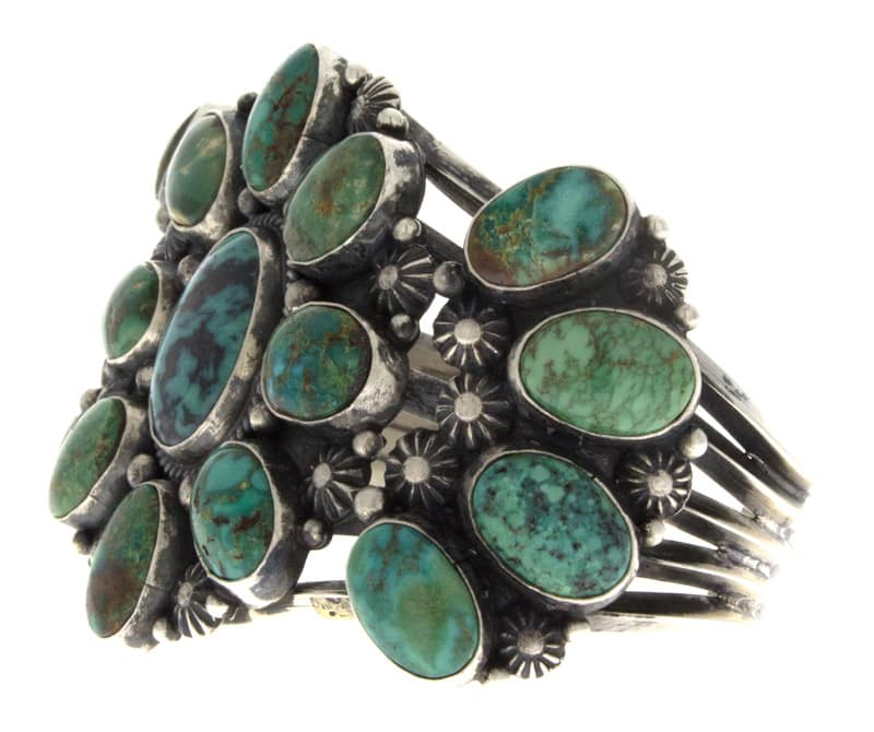 Natural Nevada Turquoise Cluster Bracelet