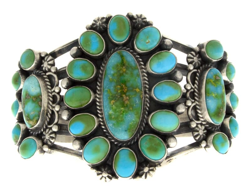 Sonoran Gold Turquoise Cluster Bracelet