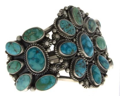 Sonoran Rose Turquoise Cluster Bracelet