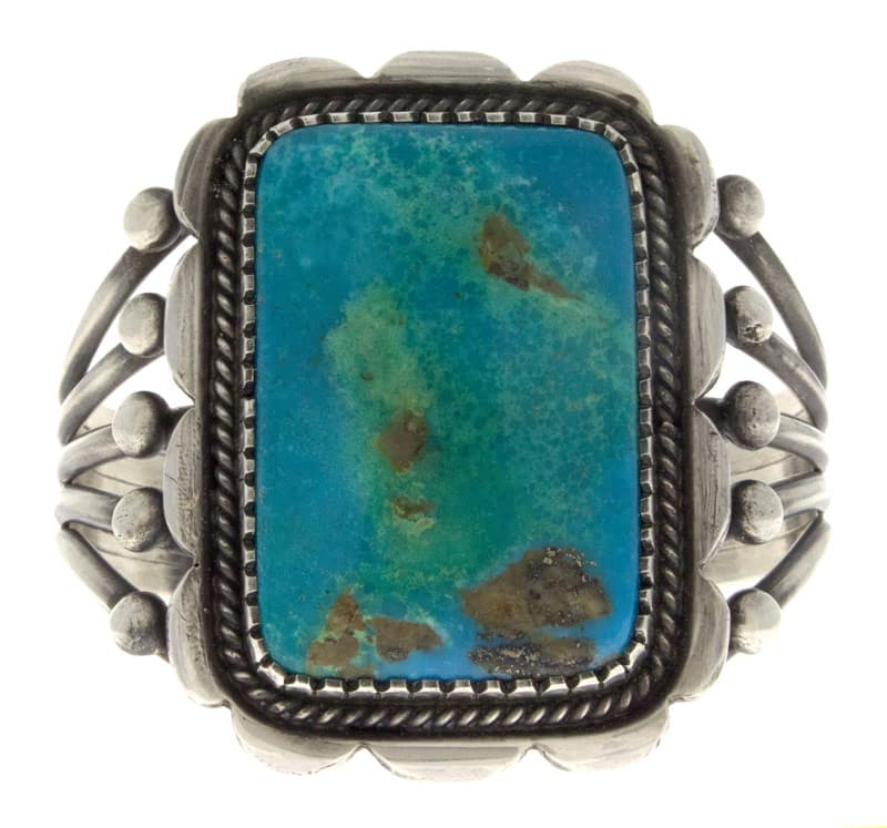 Natürlicher blauer Edelstein-Turquoise-Armband