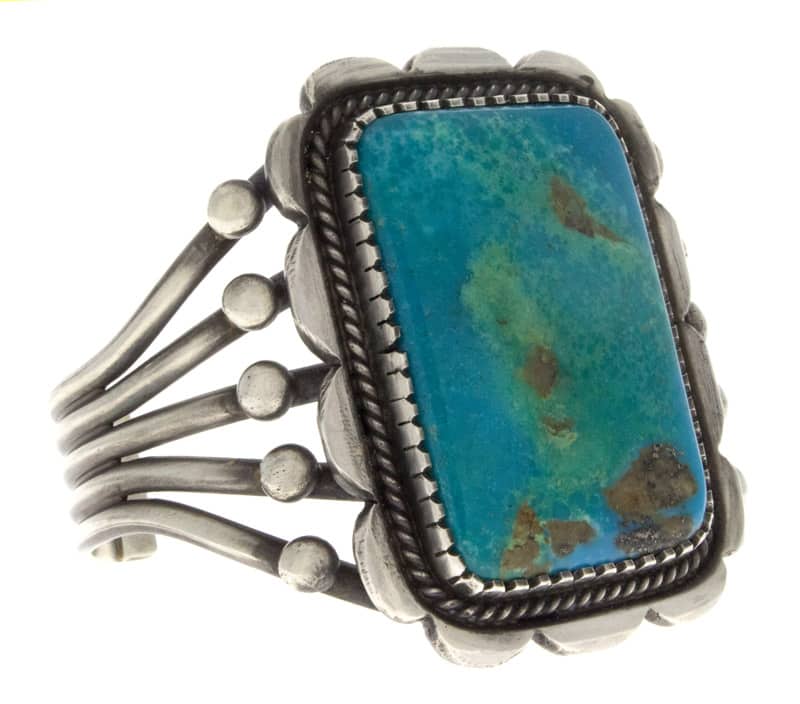 Natürlicher blauer Edelstein-Turquoise-Armband