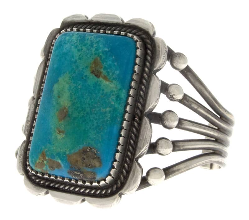 Natürlicher blauer Edelstein-Turquoise-Armband