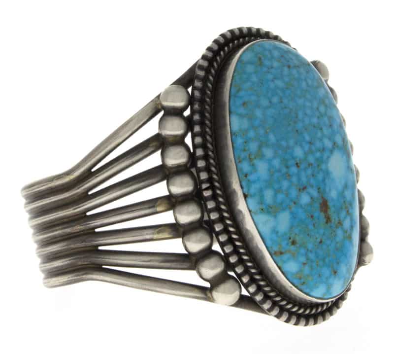 Bracelet en turquoise Kingman Birdseye naturel