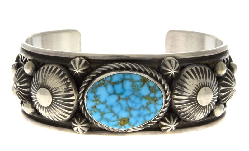 Natural Birdseye Kingman Turquoise Bracelet