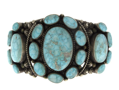 Natural #8 Turquoise Cluster Bracelet