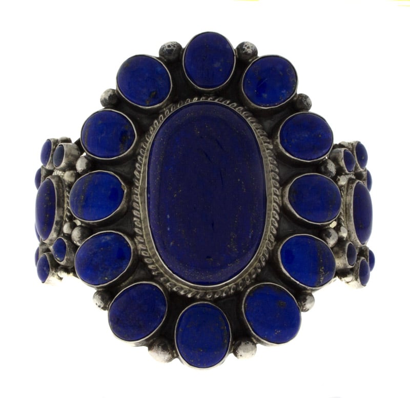 Natural Lapis Cluster Bracelet