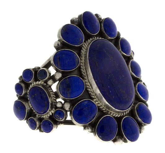 Natural Lapis Cluster Bracelet