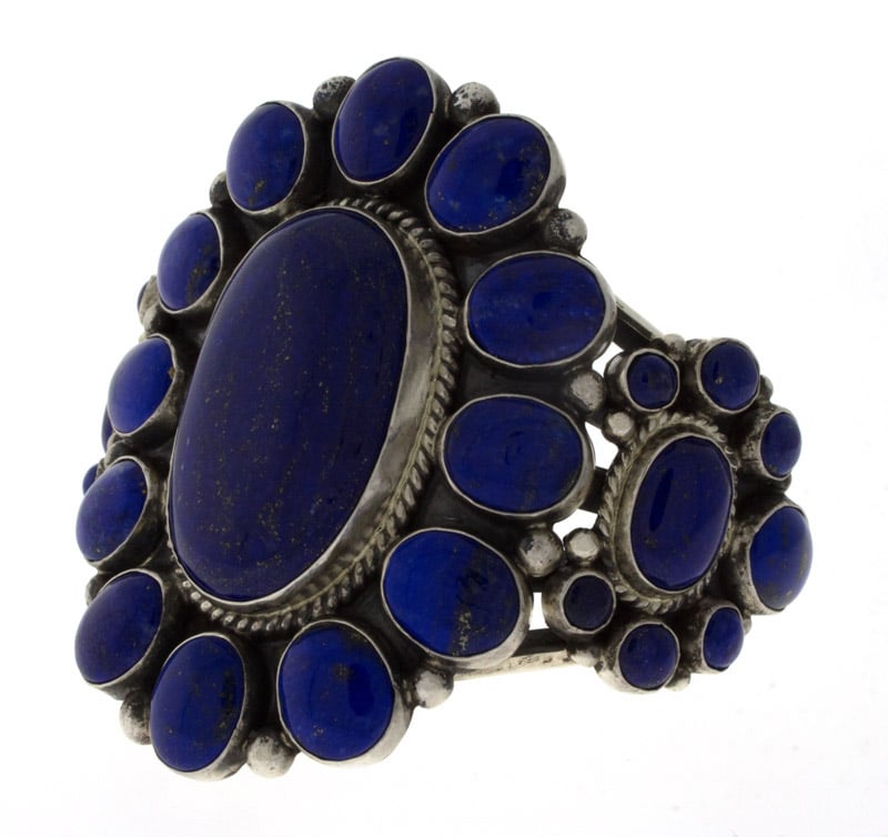 Natural Lapis Cluster Bracelet