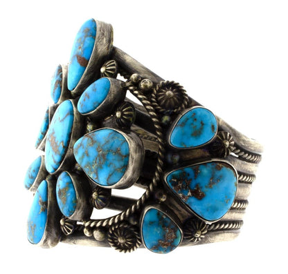 Sonoran Rose Turquoise Cluster Bracelet