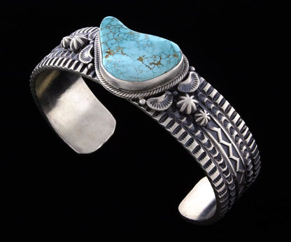 Natural Free-Form #8 Turquoise Bracelet