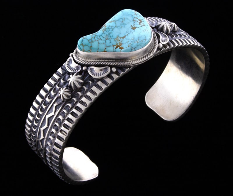 Natural Free-Form #8 Turquoise Bracelet