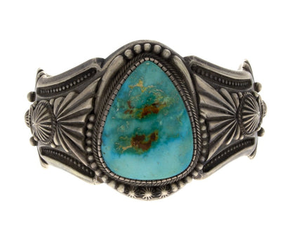 High Grade Natural Pilot Mountain Turquoise Bracelet