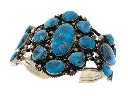 Sonoran Rose Turquoise Cluster Bracelet