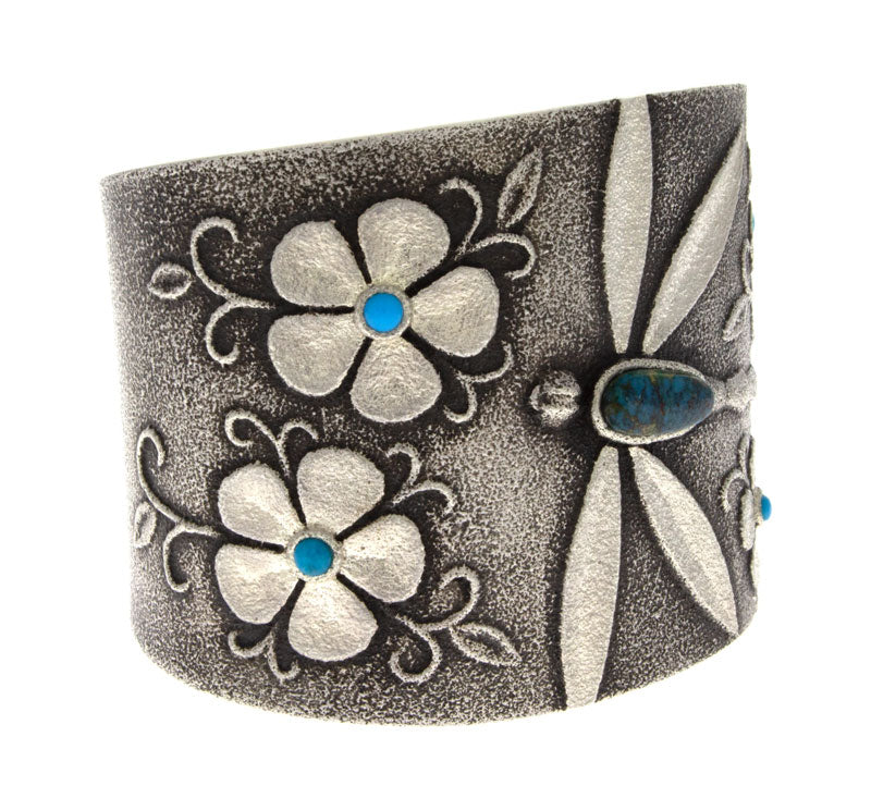 Bracelet Libellule en Tuf avec 4 Fleurs