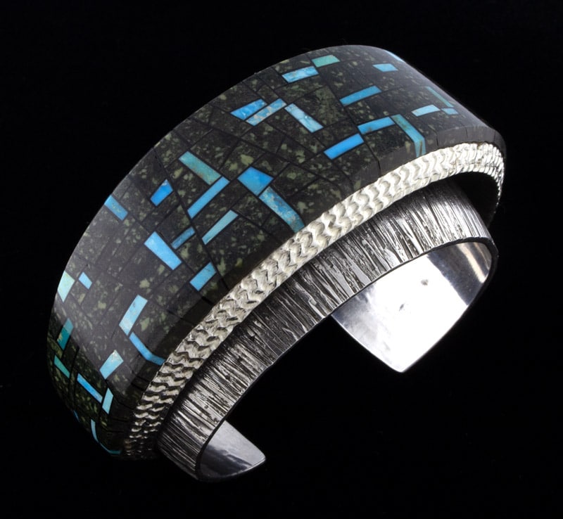 Double-Stacked Multi-Stone Inlay Bracelet