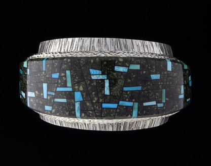 Double-Stacked Multi-Stone Inlay Bracelet