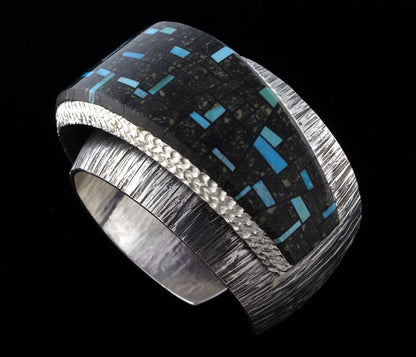 Double-Stacked Multi-Stone Inlay Bracelet