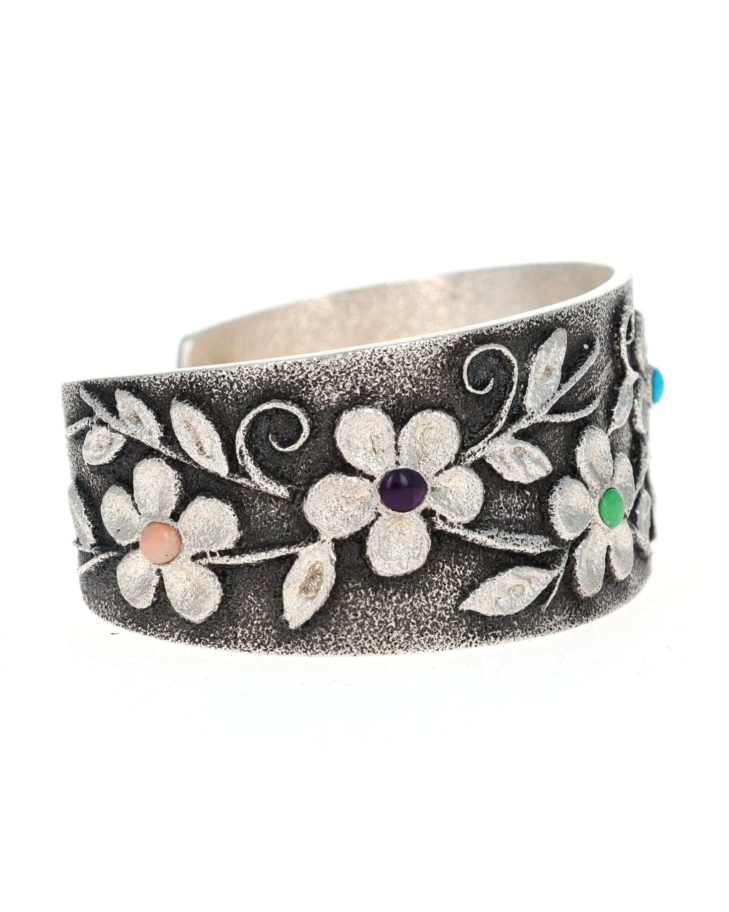 Bracelet multi-pierres à 6 fleurs en tufa