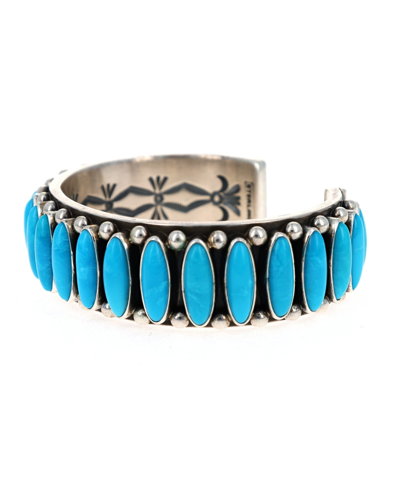 Natural Sleeping Beauty Turquoise Row Bracelet