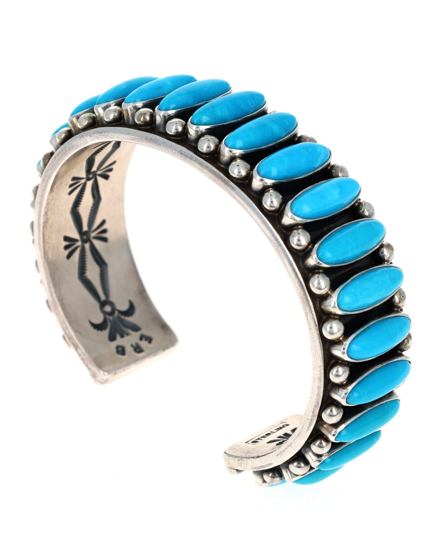 Natural Sleeping Beauty Turquoise Row Bracelet