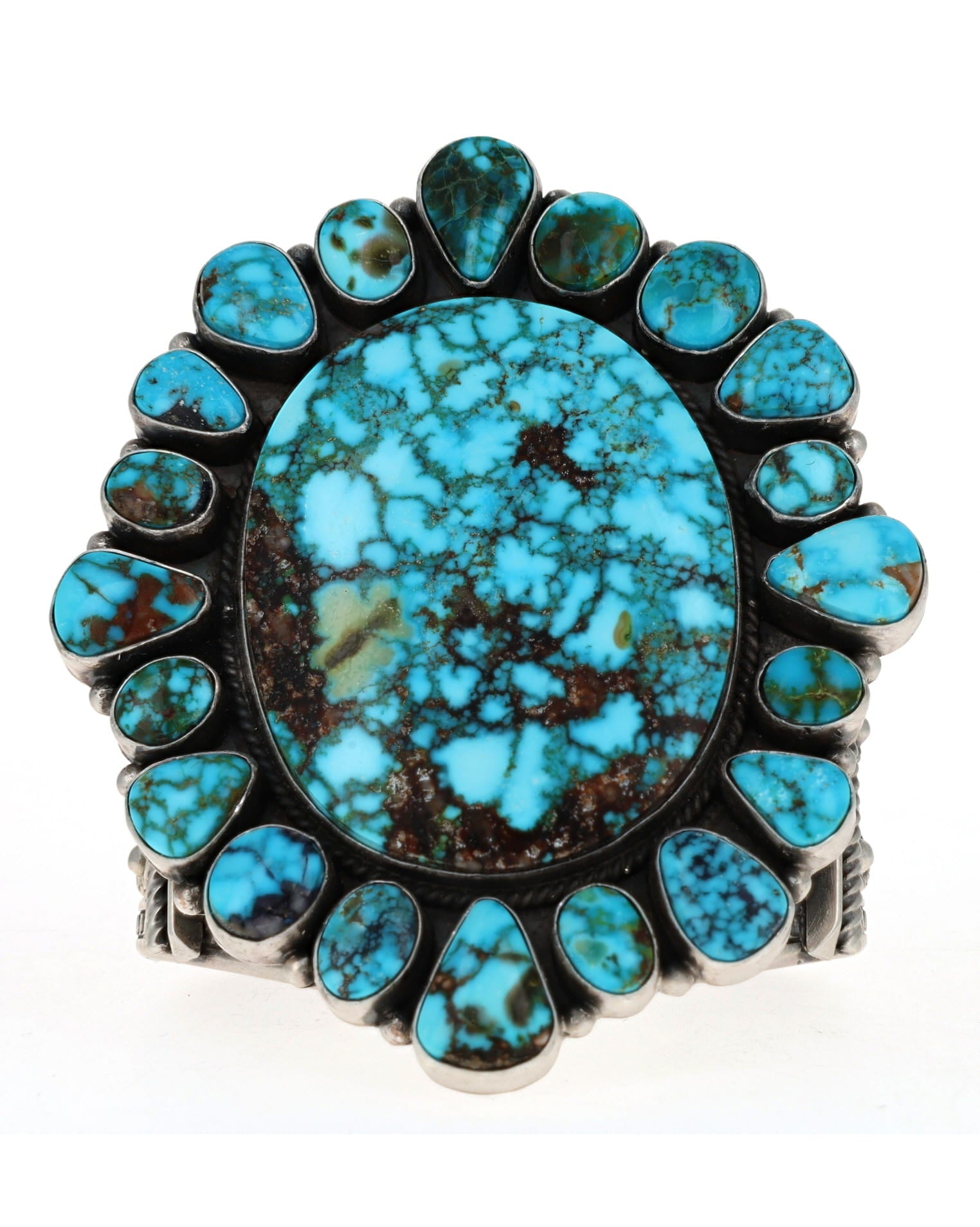 Natural Kingman Turquoise Cluster Bracelet