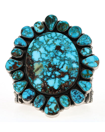 Natural Kingman Turquoise Cluster Bracelet