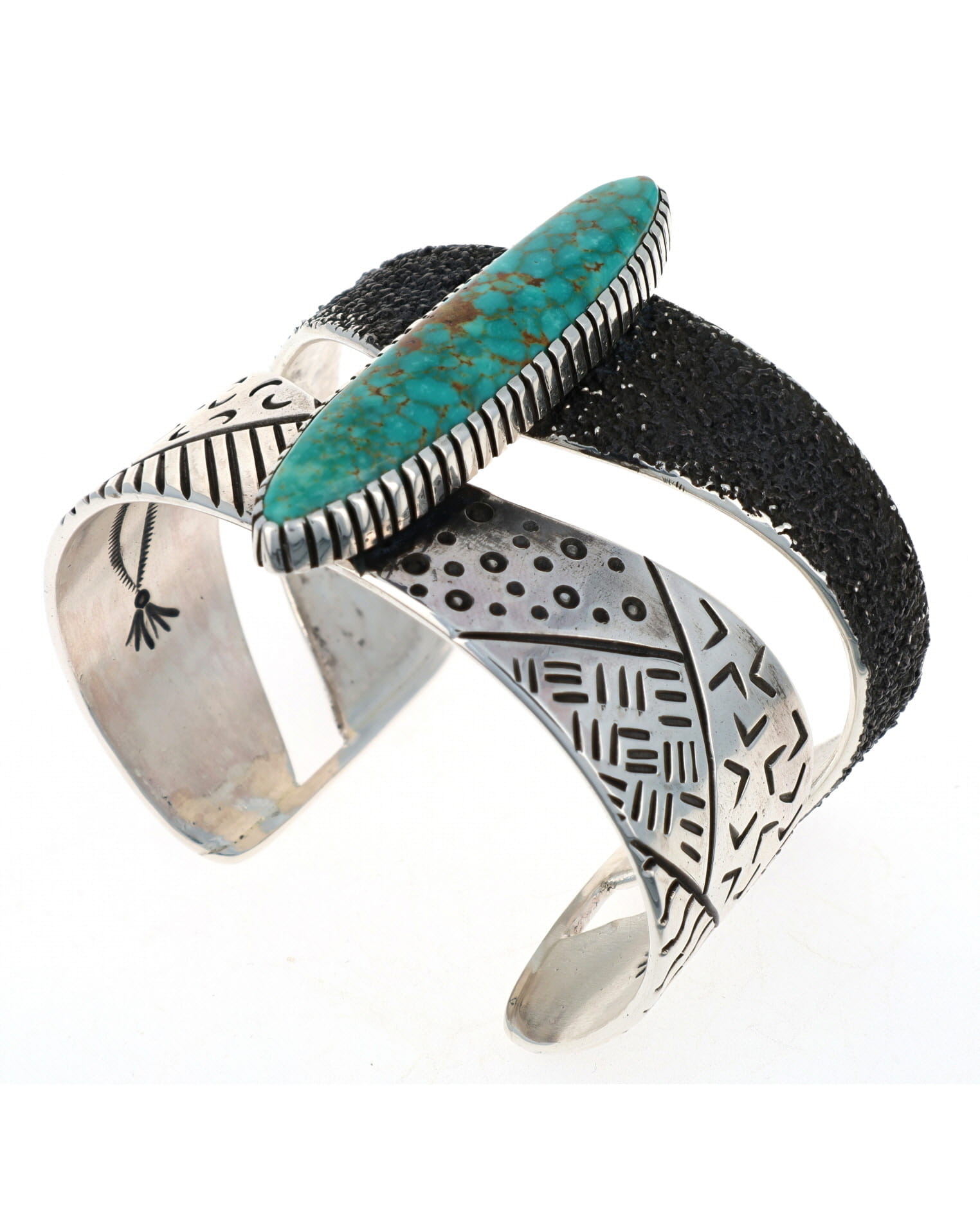 Tufa Cast Natural Kingman Turquoise Bracelet